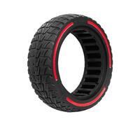 Ruota Monopattino Elettrico,Gomme Monopattino Elet Pneumatico solido fuoristrada da 8,5 pollici for pneumatici tubeless resistenti for scooter elettrico in gomma,5x2(Red)
