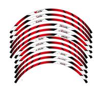 Ruota moto Adesivi Ruote Moto Strisce Cerchi Corsa Decalcomanie Accessori PER x&adv 750 x&adv 750 Adesivo Decalcomania(Red)