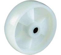 Ruota nylon bianco antitraccia ø125x39 cuscinetti kg.200 per spostamento carrell