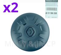 Ruota Orlo Centro Copri Mozzo 40.6cm per Renault Master 3 2010- Logo Nero X 2