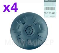 Ruota Orlo Centro Copri Mozzo 40.6cm per Renault Master 3 2010- Logo Nero X 4