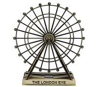 Ruota panoramica modello London Eye Shape Green Bronze Color Metal Ornamenti per casa ufficio Club Decorazione Ornamenti Regali per donne, uomini, adulti amici