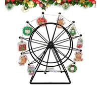 Ruota panoramica natalizia, allegra e luminosa, luci notturne a LED, decorazione animata per le festività con disegni affascinanti, forma ideale per illuminare gli spazi abitativi durante le riunioni