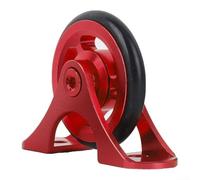 Ruota parafango in lega di alluminio per bici pieghevoli Brompton - Ruota con cuscinetto anodizzata da 39 x 36 mm, leggera e resistente all'ossidazione (1 pezzo) (argento)