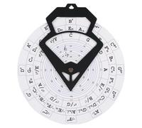 Ruota per accordi per chitarra antiriflesso da 30 cm per principianti con relazioni in scala e posizione del personale PC Texture chitarra delle quinte ruote
