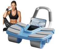 Ruota per addominali, attrezzatura silenziosa per la del nucleo, ruote a rimbalzo automatico, ruote, per uomini e donne, per camera da letto, appartamento, garage, allenamento