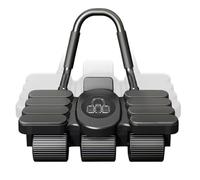 Ruota per addominali con rimbalzo automatico, 6 ruote, attrezzo per addominali stabile, dispositivo per fitness antiscivolo, supporto per telefono integrato, attrezzo per allenamento della pancia in