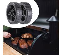 Ruota per barbecue 2 pezzi antipolvere 175 × 45 mm diametro foro accessorio 1