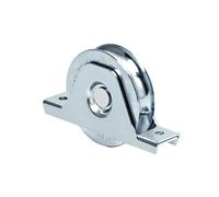 Ruota per cancello gola semitonda con supporto 2 cuscinetti COMUNELLO 338