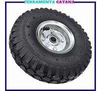 Ruota Per Carrelli Ruote Carrello Camera Aria Pneumatica 260x85 Gomma Cuscinetti