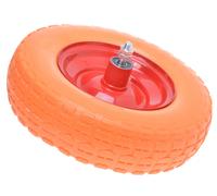 Ruota Per Carrello 4.00-6 Ruota Di Ricambio Piena 33 Cm Arancione