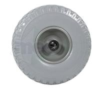 Ruota Per Carrello Grigio In PU Con Nucleo In Lamiera o Plastica Imperforabile