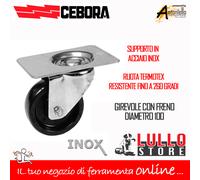 RUOTA PER CARRELLO RUOTE PER CARRELLI INDUSTRIALI VARI MODELLI-ACCIAIO TERMOTEX