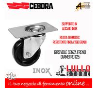 RUOTA PER CARRELLO RUOTE PER CARRELLI INDUSTRIALI VARI MODELLI-ACCIAIO TERMOTEX