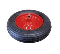 Ruota per Carriola pneumatica mozzo corto 170 mm disco metallo 370x80 mm
