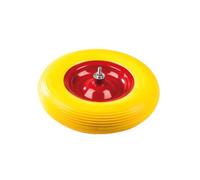 Ruota per carriola su cerchione.