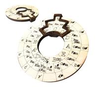 Ruota per corde per chitarra, strumento per corde in legno, rotella rotonda portatile per scrivere canzoni e scoprire musica, espande le tue abilità di performance più veloce