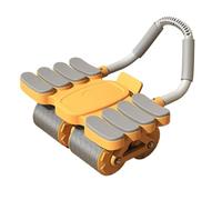 Ruota per esercizi addominali con supporti per gomiti regolabili, timer di rimbalzo automatico, attrezzatura per allenamento di base per palestra domestica