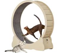 Ruota per Esercizi per Gatti, Tapis Roulant per Gatti di Grandi Dimensioni con Passerella in Moquette, Ruota da Corsa Giocattolo Sportivo per Gatti, Dispositivo per La Perdita di Peso Fitn, XL