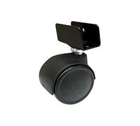 Idroweb Ruota per mobili in nylon nero Ø 40 mm – 4 pz