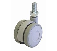 RUOTA PER MOBILI IN POLIPROPILENE DIAM. MM. 40 C/PERNO - 4 PZ.