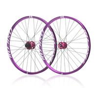 Ruota Per Mountain Bike Con Perno Passante 26/27,5/29 Pollici Anteriore 20x110mm Posteriore 12x148mm Ruote Freno A Disco Mozzi 32H Per 7-12 Velocità(Pink,27.5'')