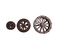 RUOTA PER MULINO AD ACQUA a scelta 5 cm, 8 cm oppure 11 CM CIRCA PER PASTORI PRESEPE SAN GREGORIO ARMENO MINIATURE ARTIGIANALI