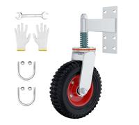 Ruota per porta di recinzione, ruote girevoli con viti, ammortizzatori caricati a molla, ruota con sospensioni robuste, per cancelli tubolari, cancelli in metallo, cancelli in legno, cancelli