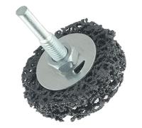 Ruota per rimuovere la ruggine della vernice della ruota con gambo da 6 mm, in plastica e legno, come acciaio inossidabile, progettata per un uso duraturo con una durata adeguata e un funzionamento