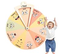 Ruota per sentimenti - d'arte per l'apprendimento emotivo e la salute mentale | Ruota per sentimenti in legno per bambini, aula scolastica, decorazione per la salute mentale, decorazione per