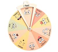 Ruota per sentimenti - Tabella di sentimenti in legno, cerchio di sentimenti | Decorazione per salute mentale, decorazione di sentimenti, giocattoli per espressione e gestione delle emozioni per