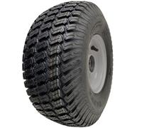 Ruota per tosaerba 15 x 6,00-6, mozzo 65 mm, pneumatico P332 a 4 strati su cerchione, cuscinetti da 20 mm