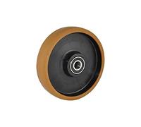 RUOTA PER TRANSPALLET CON CUSCINETTO 200X50 F.20mm GS BASIC POLIURETANO/NYLON NERO