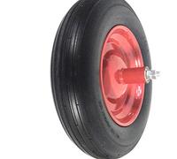 RUOTA PIENA DI RICAMBIO PER CARRIOLA IN POLIURETANO MODELLO VESPA CON ASSE 21