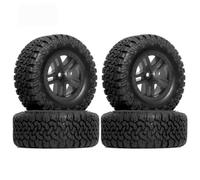 Ruota Plastica Pneumatici Gomma Esagonal 112mm Per HuanQi 727 Per Vkar 1/10 | Parti di aggiornamento per auto RC, gli pneumatici camion a percorso breve offrono una trazione Ricambi