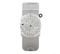 Ruota plotter aeronautica per computer di volo E6B, regola di scorrimento circolare, strumento di allenamento per piloti, calcolatrice di correzione del vento, pianificatore del consumo di carburante