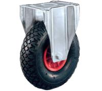 Ruota pneumatica antiforatura imperforabile supporto fisso disco in plastica ø26