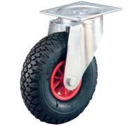 Ruota pneumatica girevole antiforatura imperforabile supporto rotante disco plas