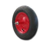 RUOTA PNEUMATICA PER CARRIOLA PERNO 20 CM. ROSSA NERA RICAMBIO CODICE 678218