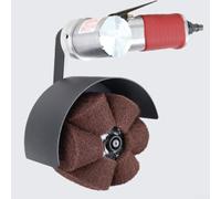 Ruota pneumatica per lucidatura e sbavatura di trafilatura a vento, adatta per metallo e legno con potente macinazione e spazzolatura 1 pezzo (180 #)