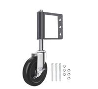 Ruota porta ad alte prestazioni con molla regolabile per oscillazione uniforme, adatta per erba, ghiaia e superfici in cemento, ruota in legno