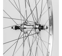 Ruota posteriore 650A a ruota libera per bicicletta ( Argento / 650mm (590-19mm) | Filettatura ruota libera )