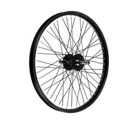 Ruota Posteriore BMX 20x1.75 Nera in Alluminio 48 Fori Perno 14mm