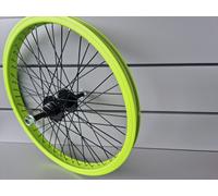 RUOTA POSTERIORE BMX MBM BOOST 20" LIME ALLUMINIO 48 RAGGI - PERNO 14 mm