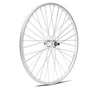 Ruota posteriore cyber 10 con cerchio in alluminio e serratura in acciaio Gurpil Argenté 26"