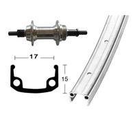 Ruota posteriore della bicicletta Wiener 36TR 135 6/7V Argenté