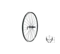 Ruota posteriore Kellys Draft V-Brake R 28/29" Noir