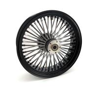 Ruota posteriore MCS Radial 48 a raggi grassi 5.50 x 18 nera. TUV 08-21 Touring