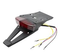Ruota Posteriore Universale Per Moto Per Parafango Paraspruzzi Copriruota Posteriore Paraspruzzi Parafango Con Indicatore Di Direzione Della Luce Del Freno Paraspruzzi ruote(rosso)