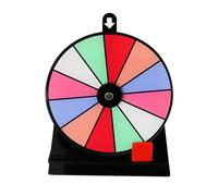 Ruota premi: 12 ruote per roulette, ruota rotante in acrilico cancellabile, antiscivolo, rimovibile con supporto, rotazione per fiere, carnevale, festival, lezioni
